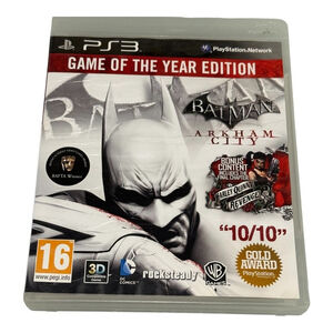 Batman Arkham City PS3 Game of the Year Edition PlayStation 3 Complete 3D Action